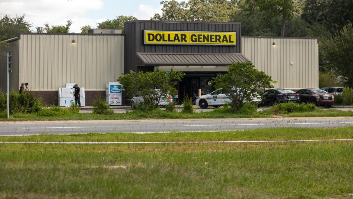 This is the Dollar General store in Jacksonville where three people were shot to death Aug. 26, 2023. 