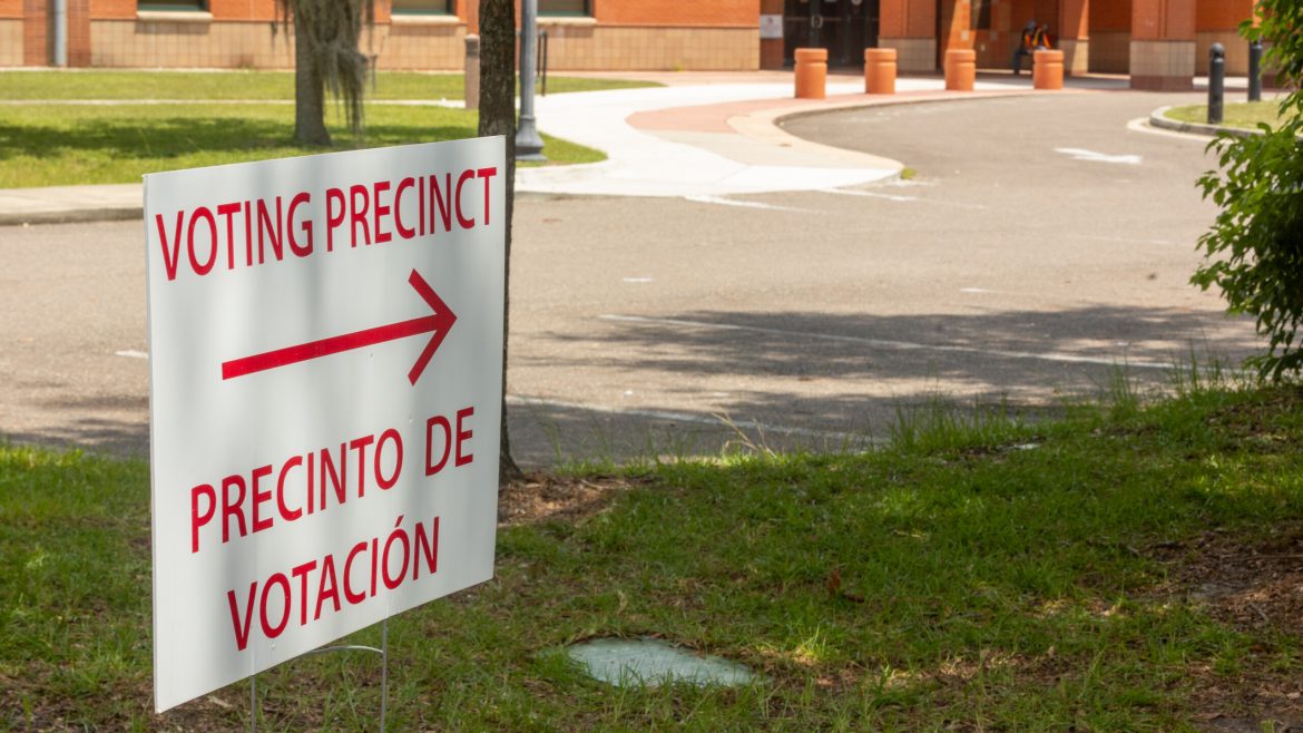 Voters trickled into the Legends Center in Northwest Jacksonville throughout primary Election Day on Tuesday, Aug. 20, 2024. 