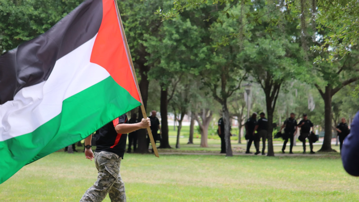 Ten people were arrested April 30, 2024, after law enforcement used tear gas to disperse pro-Palestinian protesters at the University of South Florida in Tampa. 