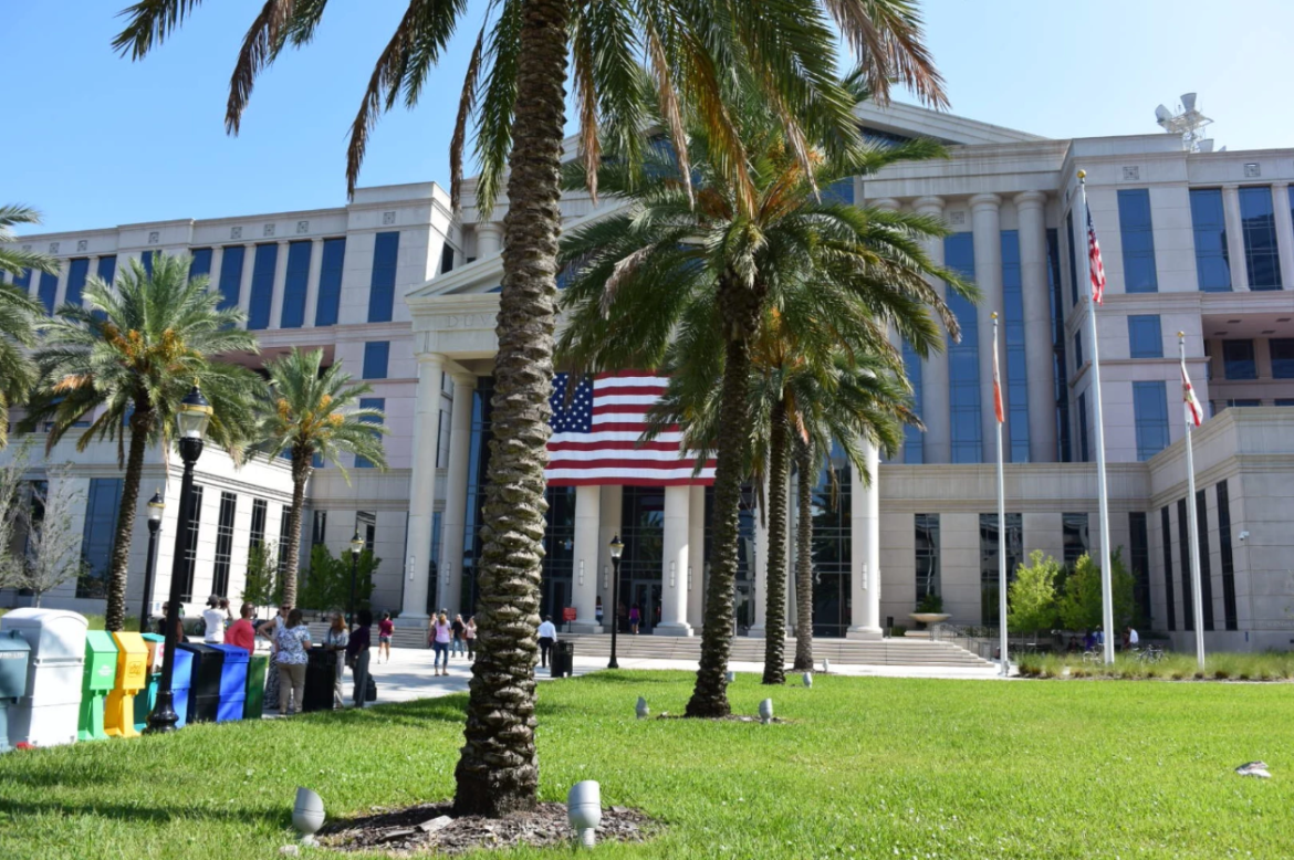 The Duval County Courthouse. 