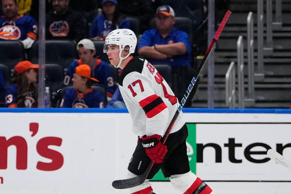 O potencial defensor do Devils, Simon Nemec, está trabalhando em seu jogo longe do disco enquanto está na AHL.
