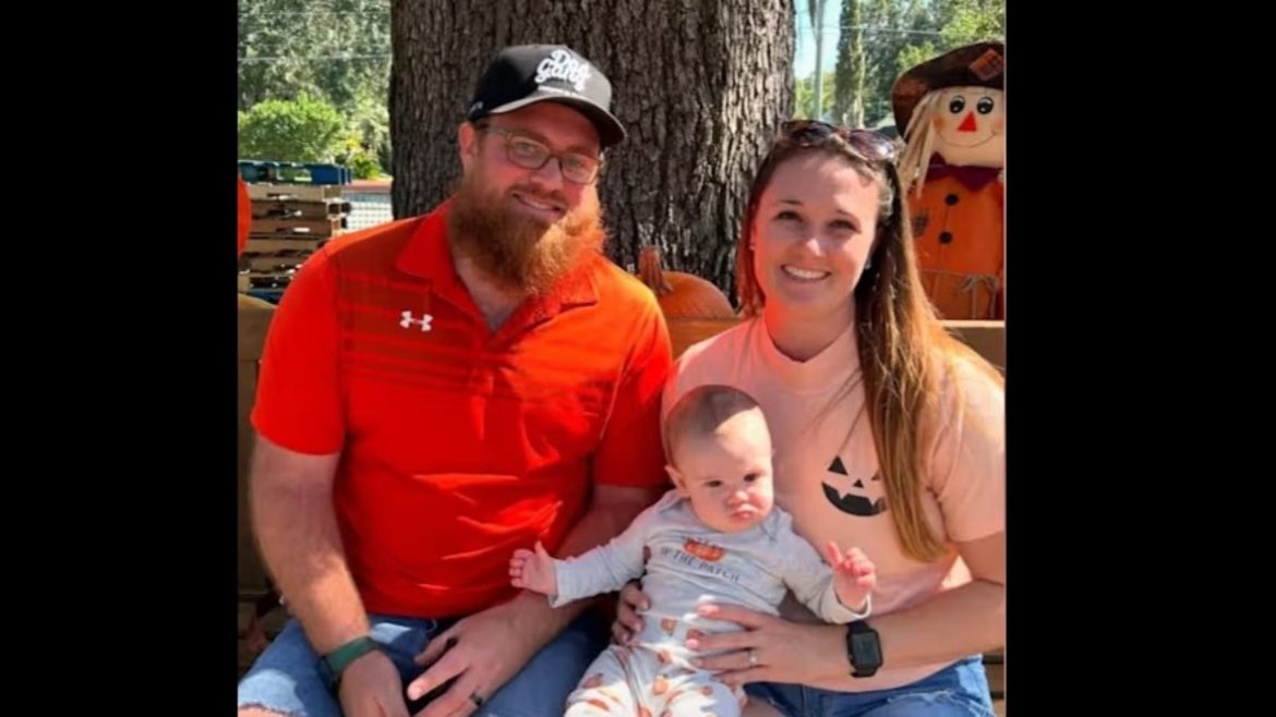 Mitchell Patch and his 1-year-old son Everett