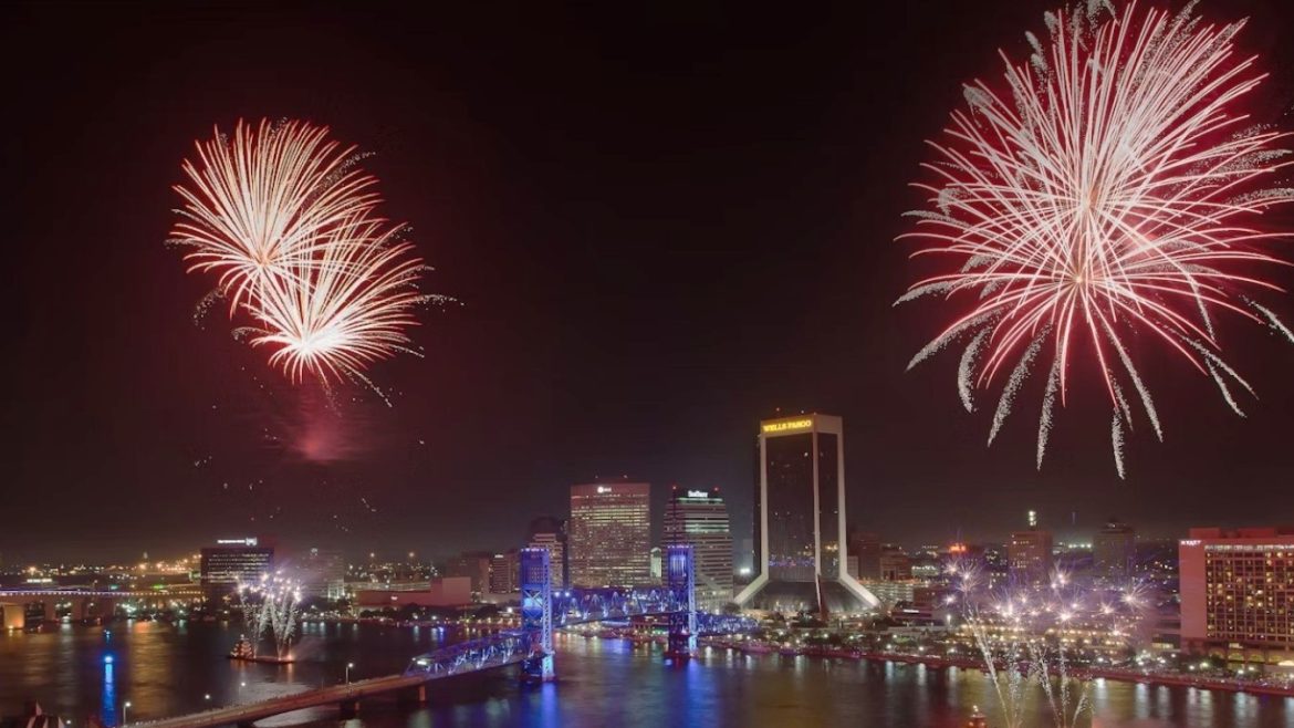 Fireworks in Downtown Jacksonville