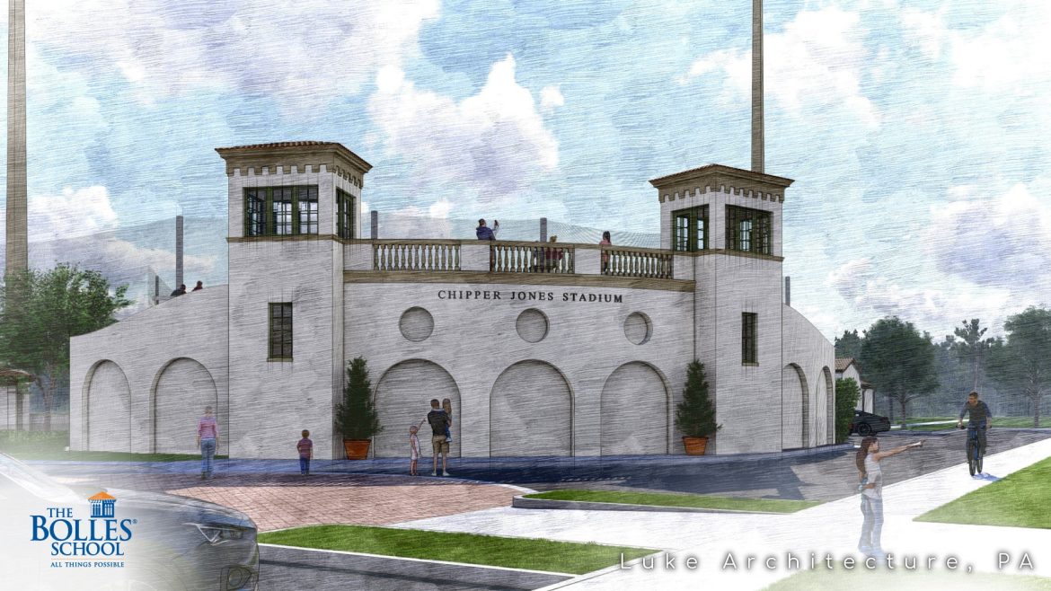 An illustration of Chipper Jones Stadium