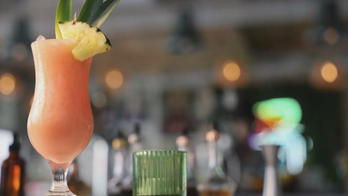 A drink at Zunzibar