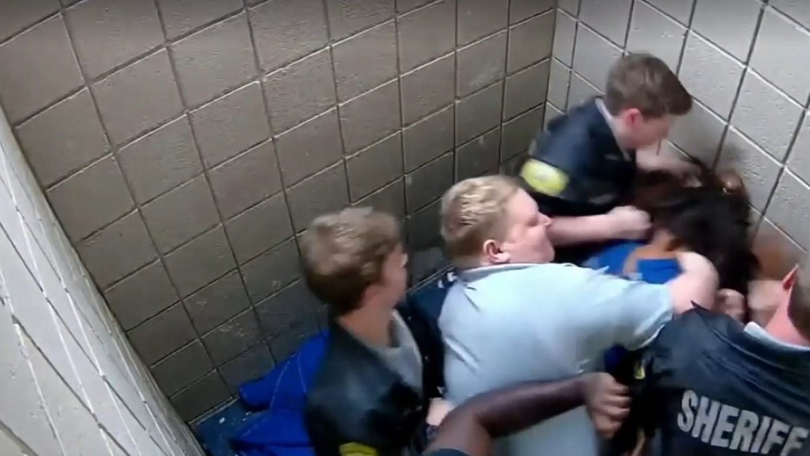 Video capture of deputies beating a jail inmate in Camden County
