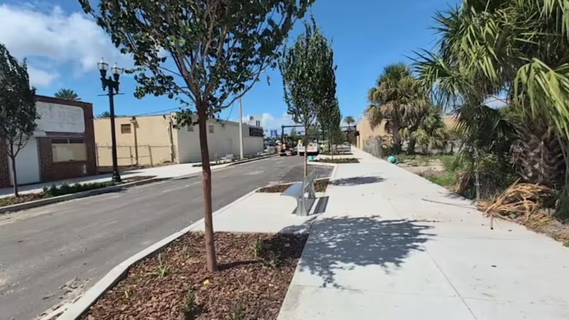 Park Street as it looks after road diet.