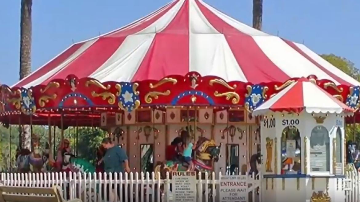 The carousel at Davenport Park, which was dismantled nearly five years ago.